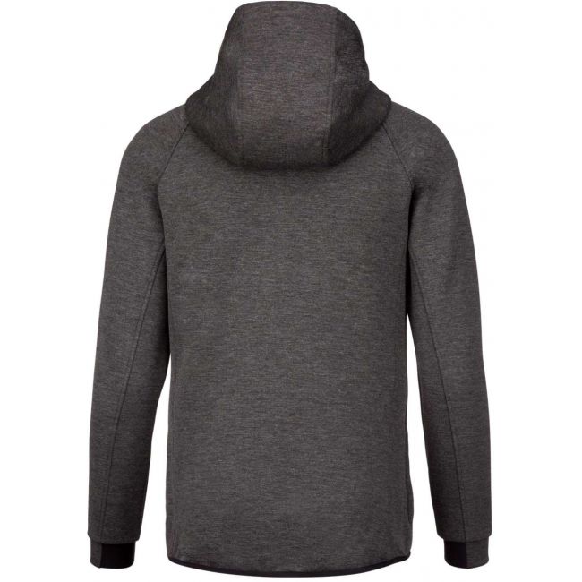 Men's hooded sweatshirt culoare deep grey heather marimea m