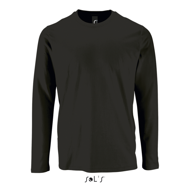 Sol's imperial lsl men - long-sleeve t-shirt culoare deep black marimea 4xl