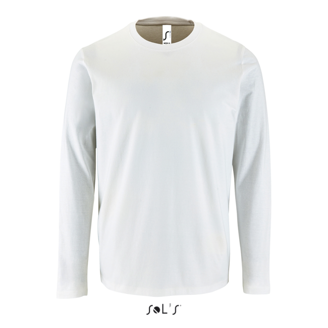 Sol's imperial lsl men - long-sleeve t-shirt culoare white marimea xl