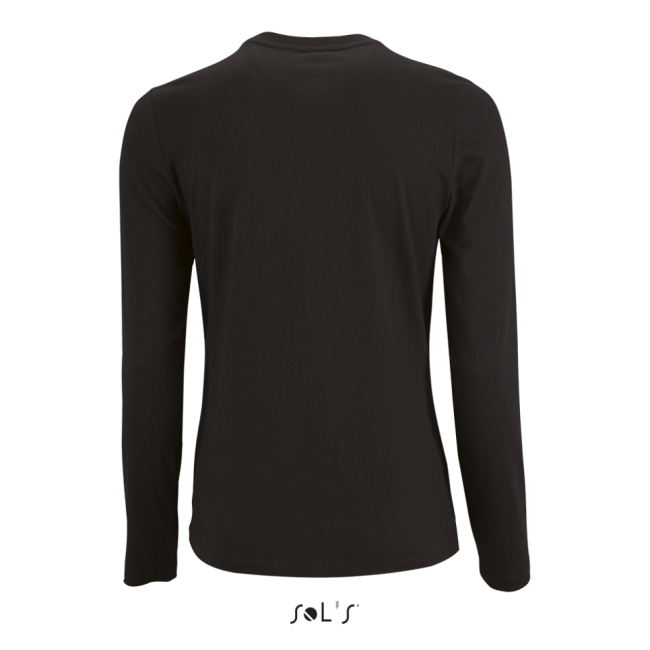 Sol's imperial lsl women - long-sleeve t-shirt culoare deep black marimea s