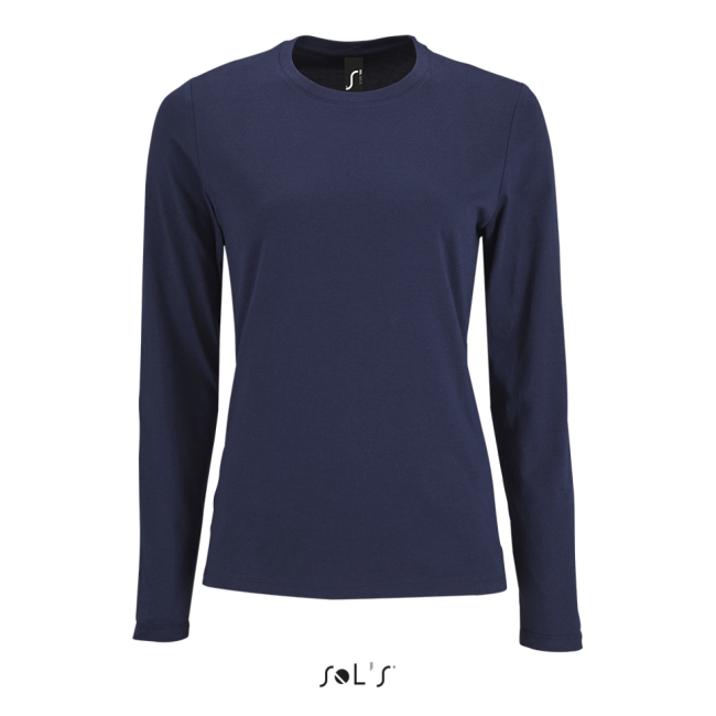 Sol's imperial lsl women - long-sleeve t-shirt culoare french navy marimea 2xl