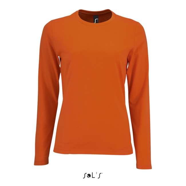 Sol's imperial lsl women - long-sleeve t-shirt culoare orange marimea l