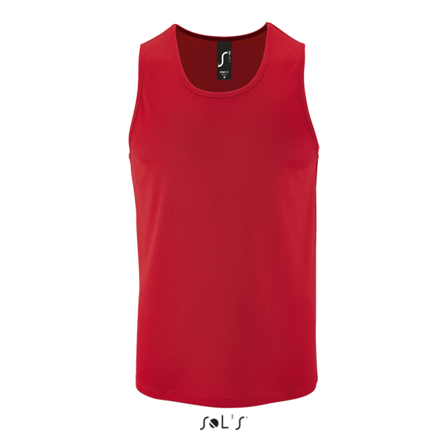 Sol's sporty tt men - sports tank top culoare red marimea s