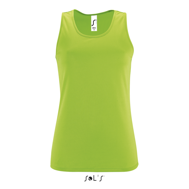 Sol's sporty tt women - sports tank top culoare neon green marimea m