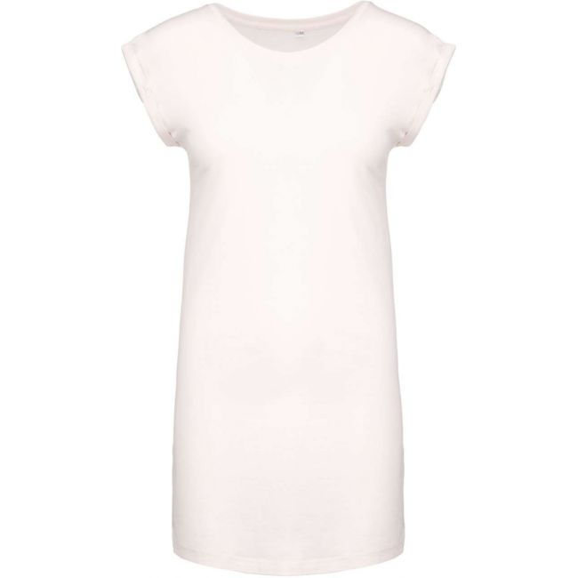 Ladies' long t-shirt culoare off white marimea l/xl