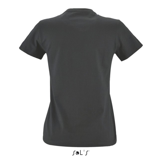 Sol's imperial fit women - round neck fitted t-shirt culoare dark grey marimea m