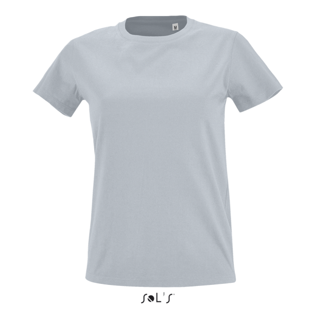 Sol's imperial fit women - round neck fitted t-shirt culoare pure grey marimea s