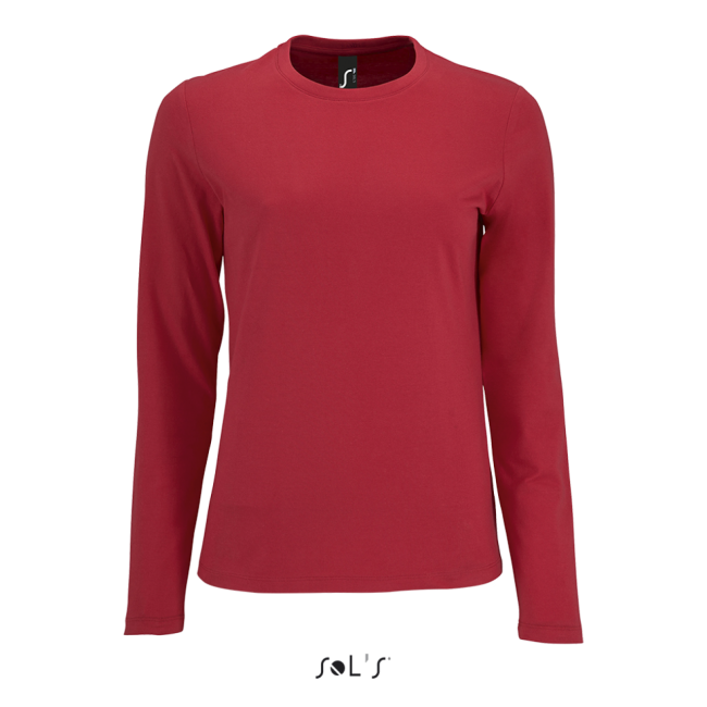 Sol's imperial lsl women - long-sleeve t-shirt culoare red marimea 2xl