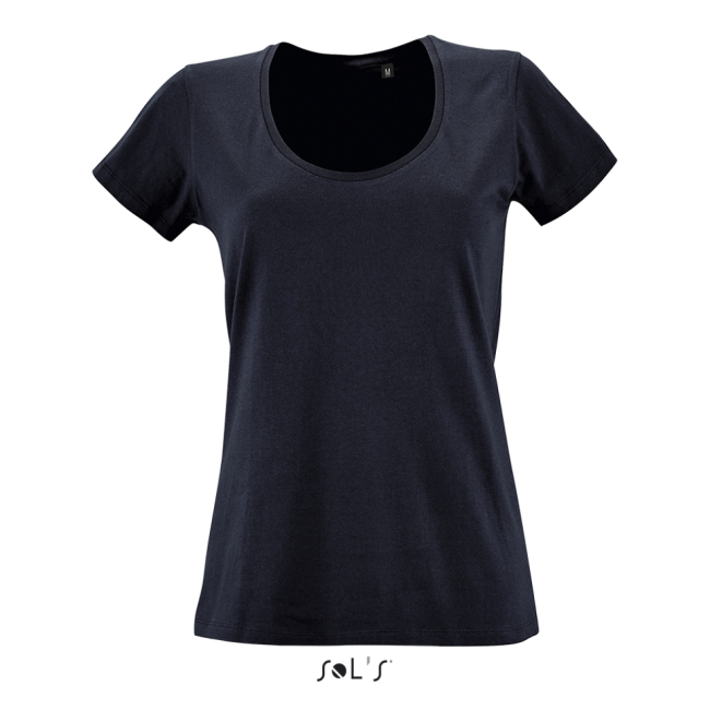 Sol's metropolitan - women's low-cut round neck t-shirt culoare french navy marimea l