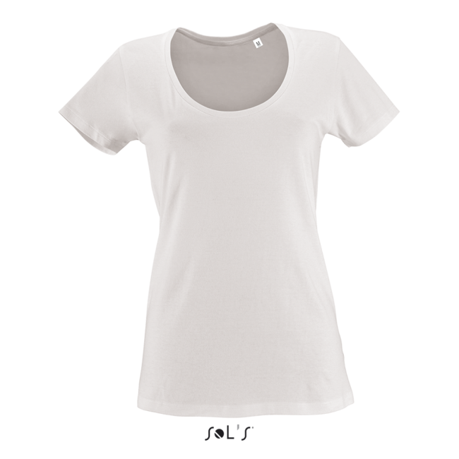 Sol's metropolitan - women's low-cut round neck t-shirt culoare white marimea l