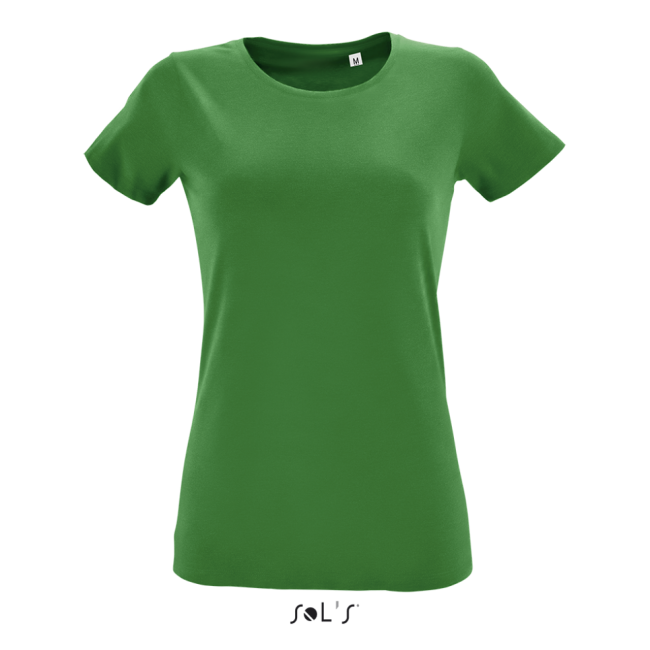 Sol's regent fit women round collar fitted t-shirt culoare kelly green marimea s