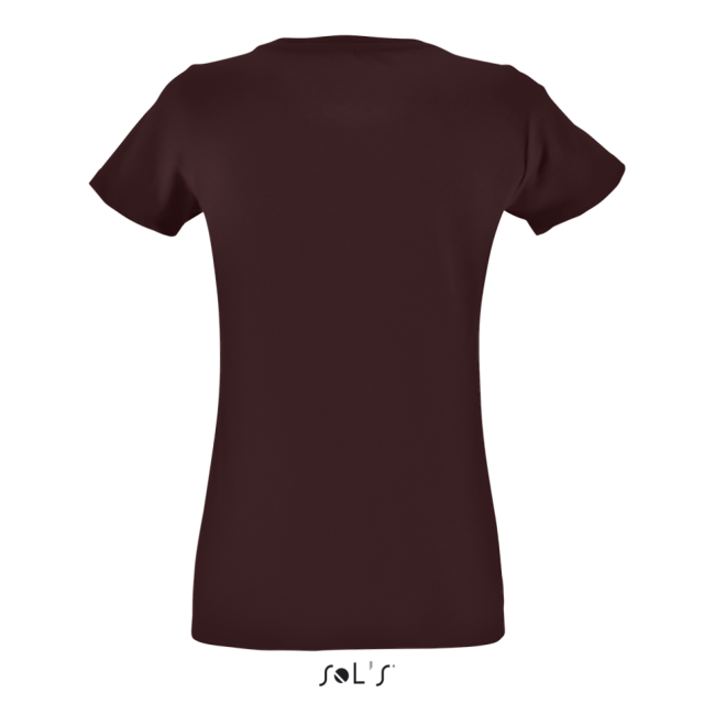 Sol's regent fit women round collar fitted t-shirt culoare oxblood marimea xl