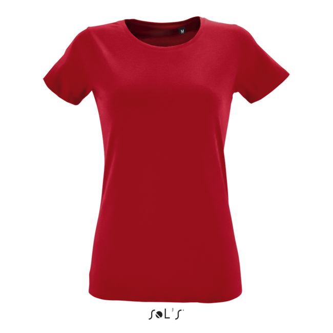 Sol's regent fit women round collar fitted t-shirt culoare red marimea l