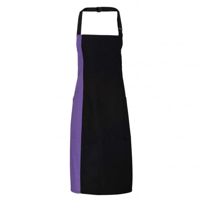 'colours collection’ contrast bib apron culoare black/purple marimea u