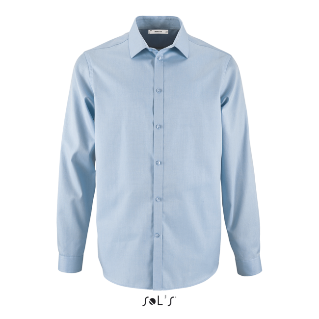 Sol's brody men - herringbone shirt culoare sky blue marimea 2xl