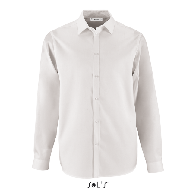 Sol's brody men - herringbone shirt culoare white marimea s