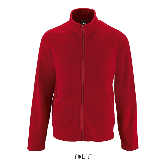 Sol's norman men - plain fleece jacket culoare red marimea 3xl