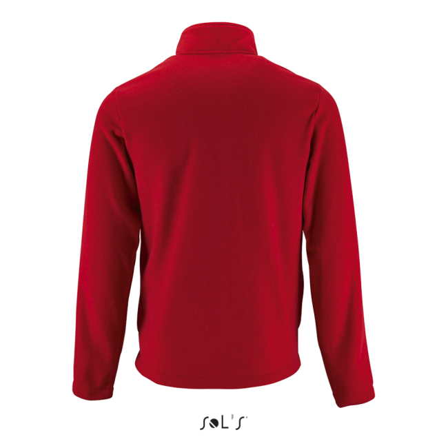 Sol's norman men - plain fleece jacket culoare red marimea s