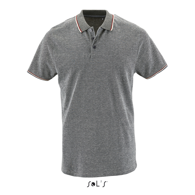 Sol's paname men - heather polo shirt culoare heather black marimea m