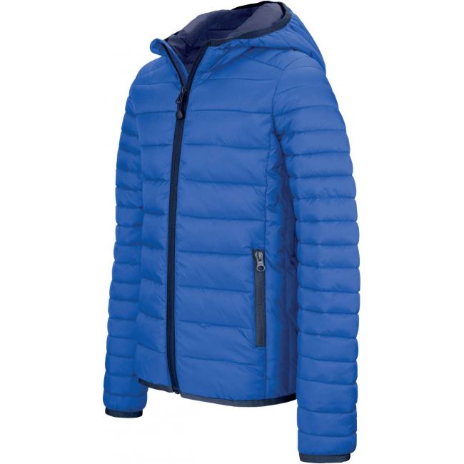 Men's lightweight hooded padded jacket culoare light royal blue marimea 2xl