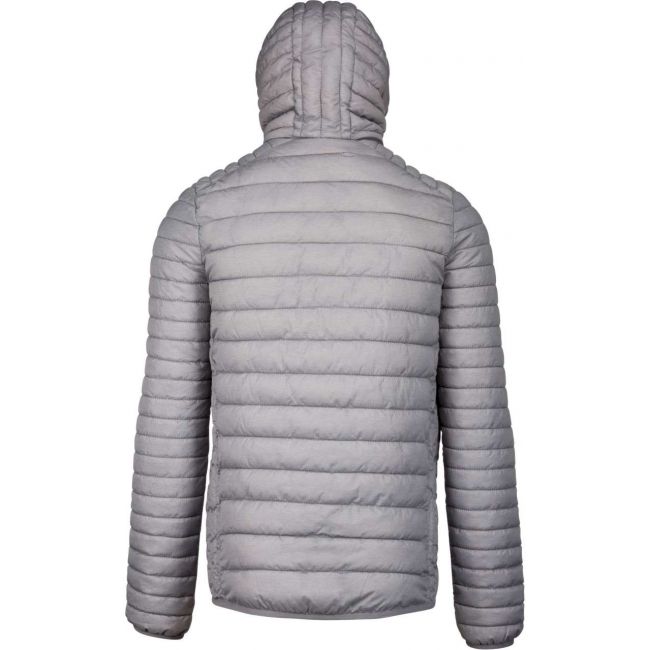 Men's lightweight hooded padded jacket culoare marl silver marimea xl