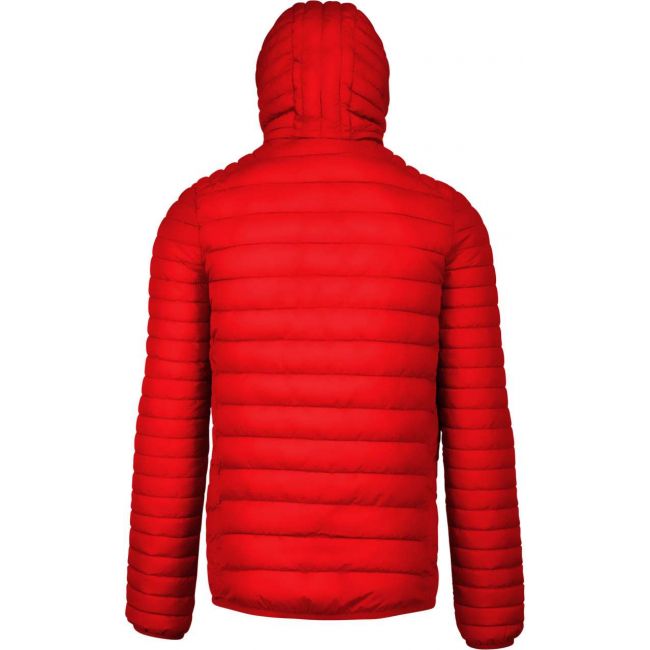 Men's lightweight hooded padded jacket culoare red marimea l