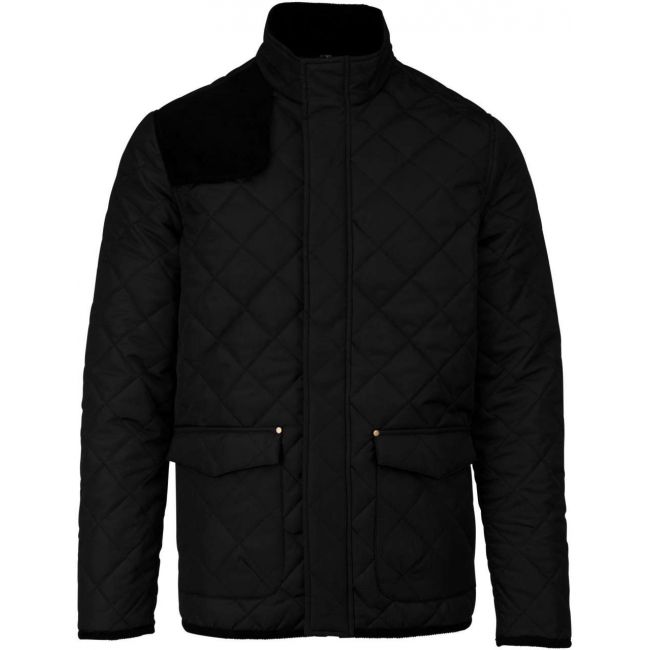 Men's quilted jacket culoare black/black marimea l