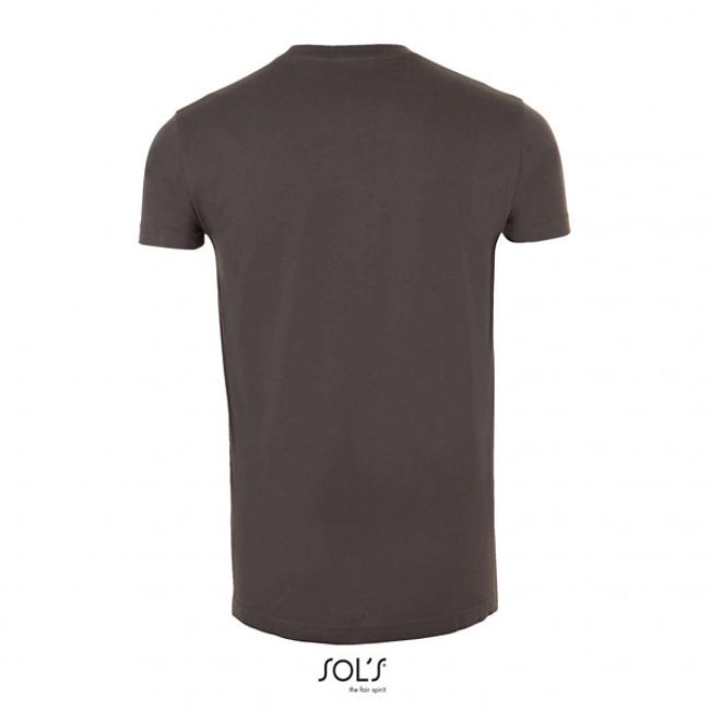 Sol's imperial fit - men's round neck close fitting t-shirt culoare dark grey marimea s