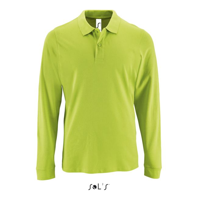 Sol's perfect lsl men - long-sleeve piquÉ polo shirt culoare apple green marimea xl