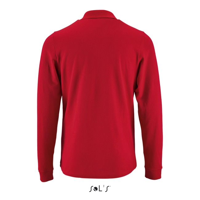 Sol's perfect lsl men - long-sleeve piquÉ polo shirt culoare red marimea s