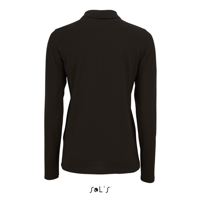Sol's perfect lsl women - long-sleeve piquÉ polo shirt culoare black marimea xl
