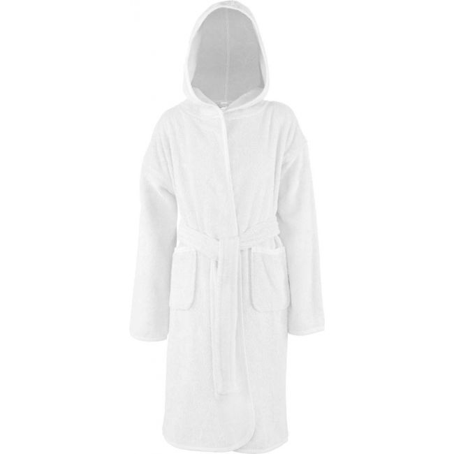 Kids' terry bathrobe culoare white marimea 12/14