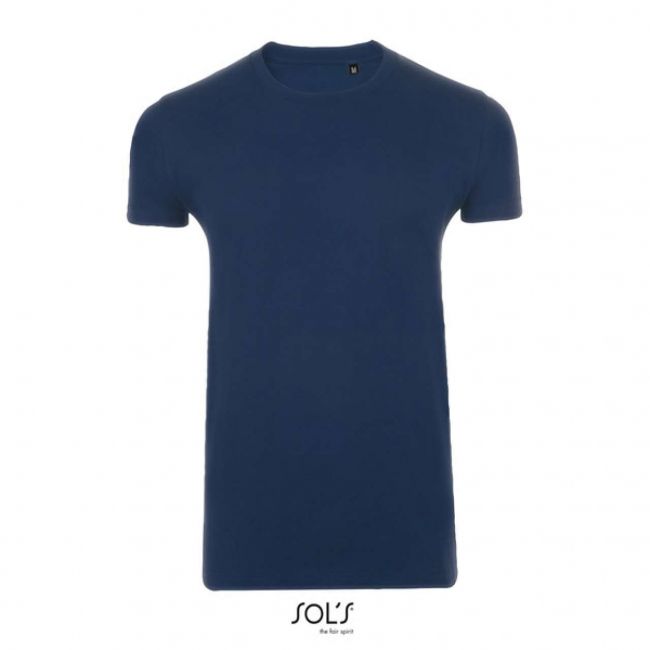 Sol's imperial fit - men's round neck close fitting t-shirt culoare french navy marimea l