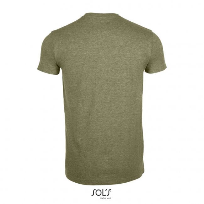 Sol's imperial fit - men's round neck close fitting t-shirt culoare heather khaki marimea s