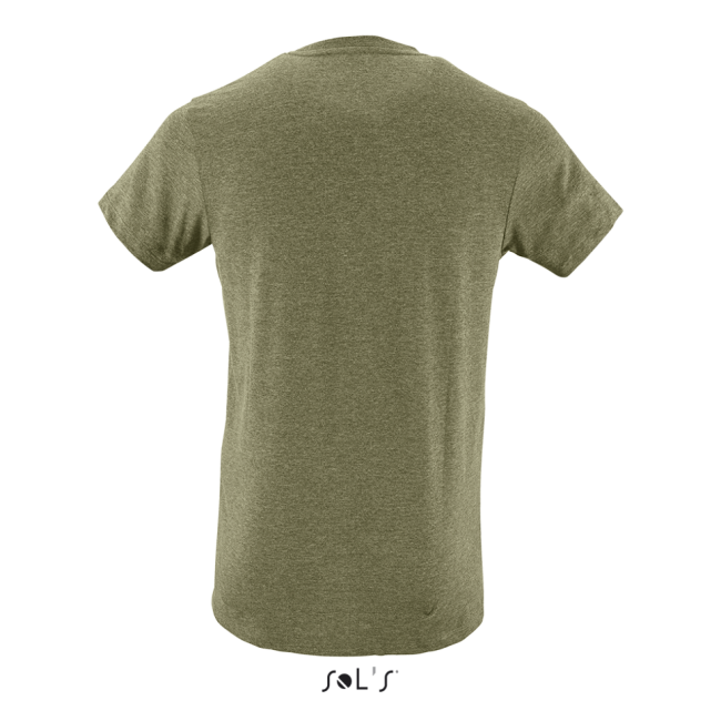 Sol's regent fit - men’s round neck close fitting t-shirt culoare heather khaki marimea xl