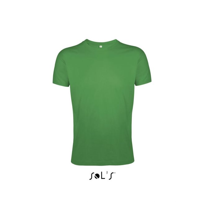 Sol's regent fit - men’s round neck close fitting t-shirt culoare kelly green marimea m