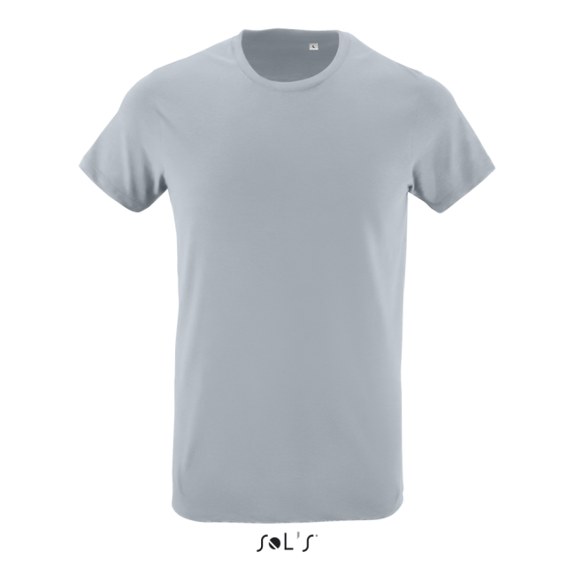 Sol's regent fit - men’s round neck close fitting t-shirt culoare pure grey marimea m