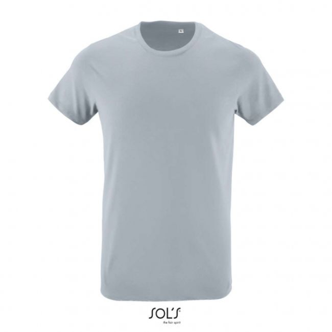 Sol's regent fit - men’s round neck close fitting t-shirt culoare pure grey marimea s