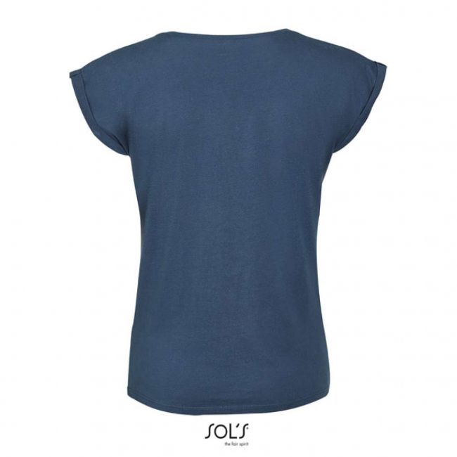 Sol's melba - women’s round neck t-shirt culoare denim marimea l