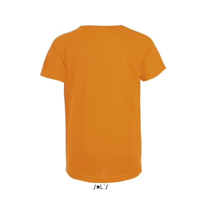 Sol's sporty kids - raglan-sleeved t-shirt culoare neon orange marimea 6a