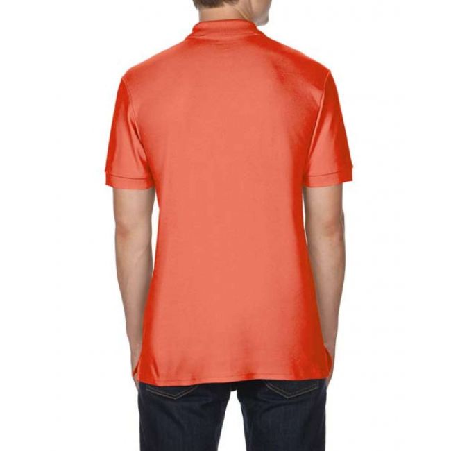 Premium cotton® adult double piquÉ polo culoare bright salmon marimea l