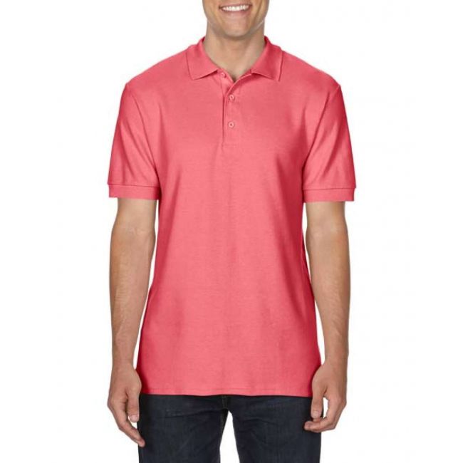 Premium cotton® adult double piquÉ polo culoare coral silk marimea 2xl