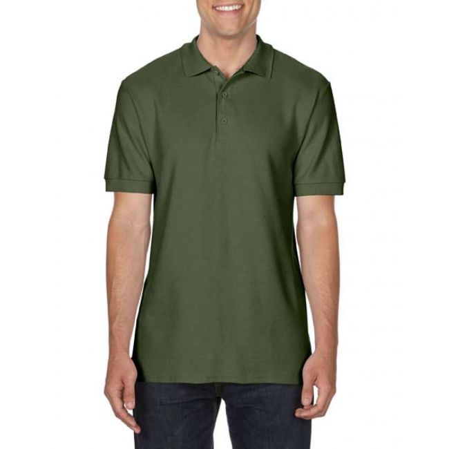 Premium cotton® adult double piquÉ polo culoare military green marimea m