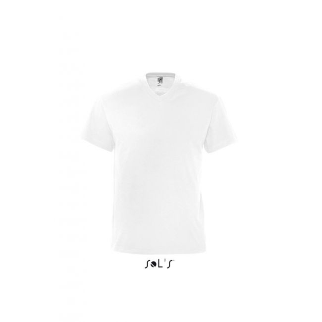 Sol's victory - men's v-neck t-shirt culoare white marimea 3xl