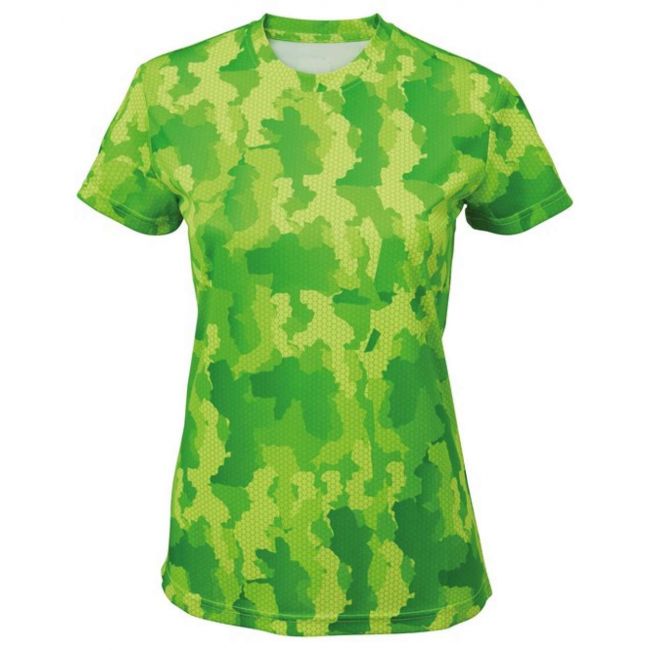 Women's hexoflage™ performance t-shirt culoare camo green marimea s