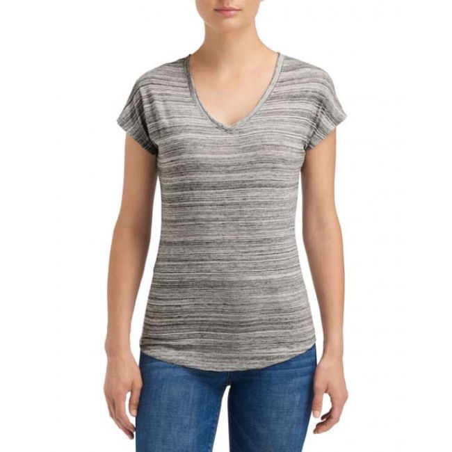 Women's tri-blend v-neck id tee culoare id silver marimea s