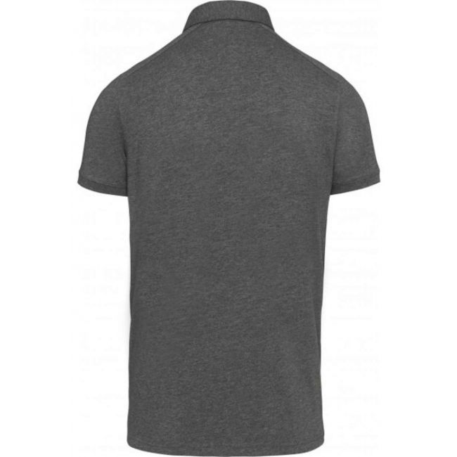 Men's short sleeved jersey polo shirt culoare grey heather marimea 2xl