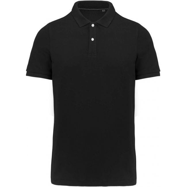 Men's supima® short sleeve polo shirt culoare black marimea 3xl