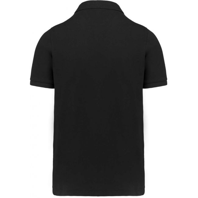 Men's supima® short sleeve polo shirt culoare black marimea s