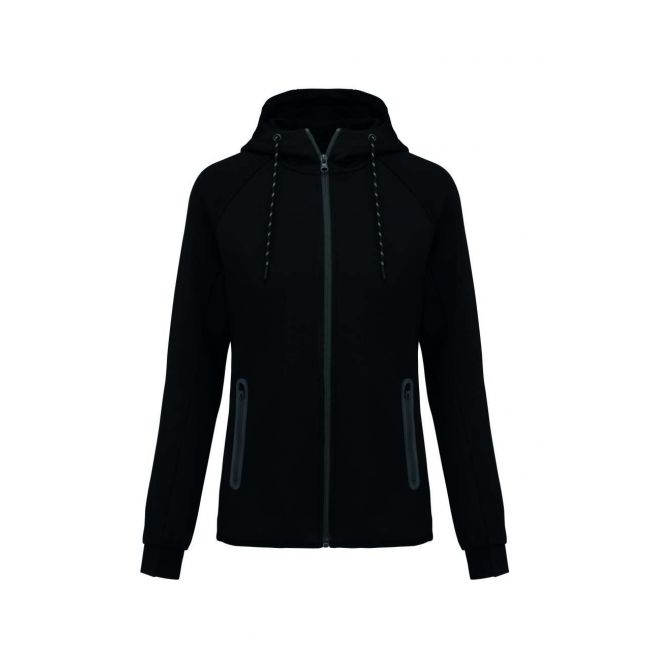 Ladies’ hooded sweatshirt culoare black marimea m